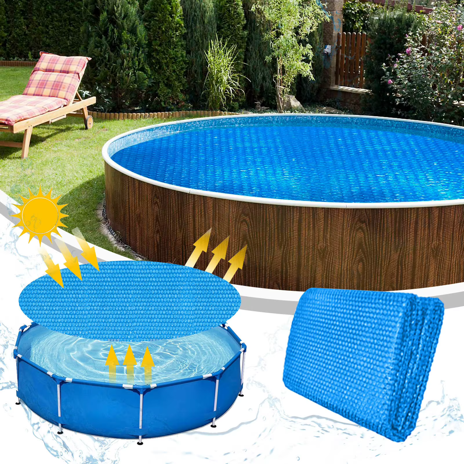 Couverture solaire pour piscine hors sol
