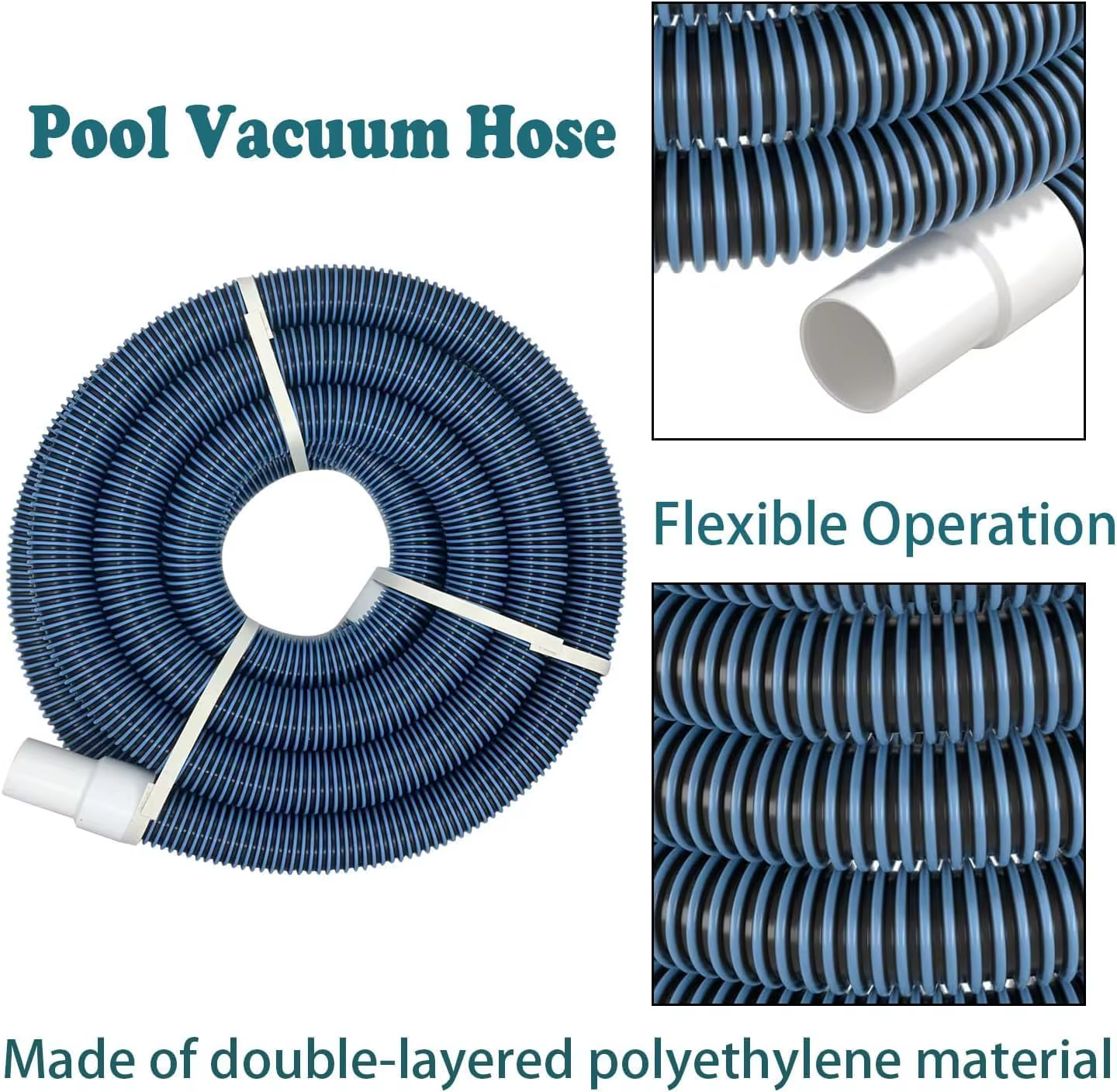 Tuyau d'aspirateur universel amélioré en EVA pour piscine