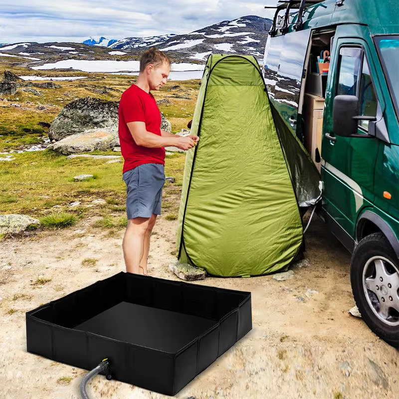 Base de douche de Camping pliante extérieure