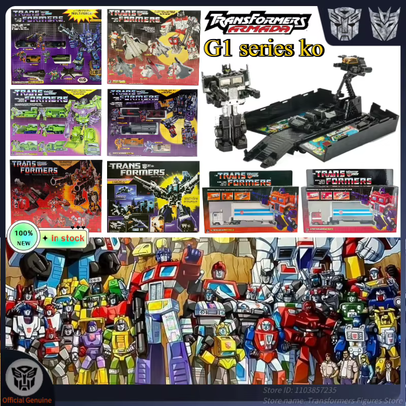 Figurines de robots Transformers Série G1 KO Autobots Decepticons, modèles de personnages articulés, collection rare, cadeaux de qualité pour les fêtes