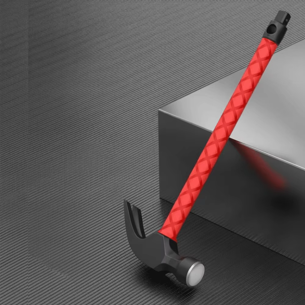 Marteau de forge en acier à haute teneur en carbone, épaissi, avec manche ergonomique, marteau de menuiserie durable, absorbant les chocs