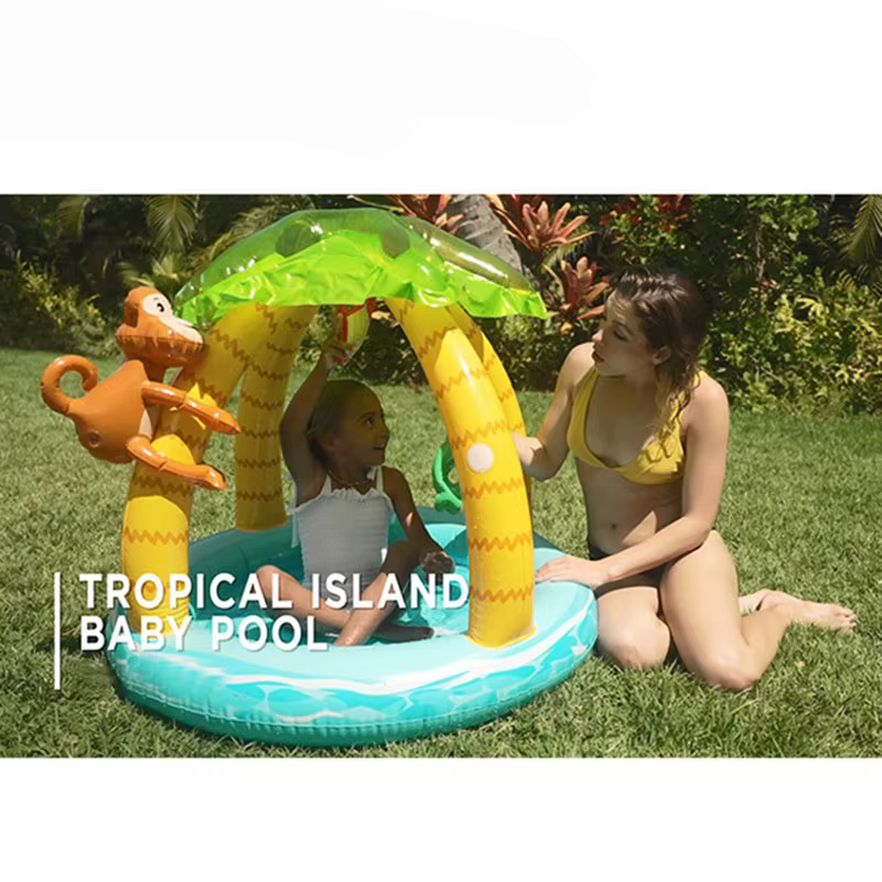 Piscine gonflable avec parasol pour enfants