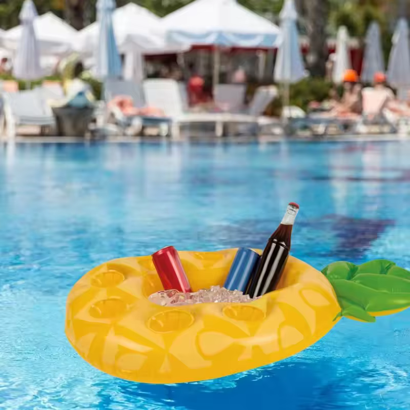 Porte-boissons gonflable flottant pour piscine