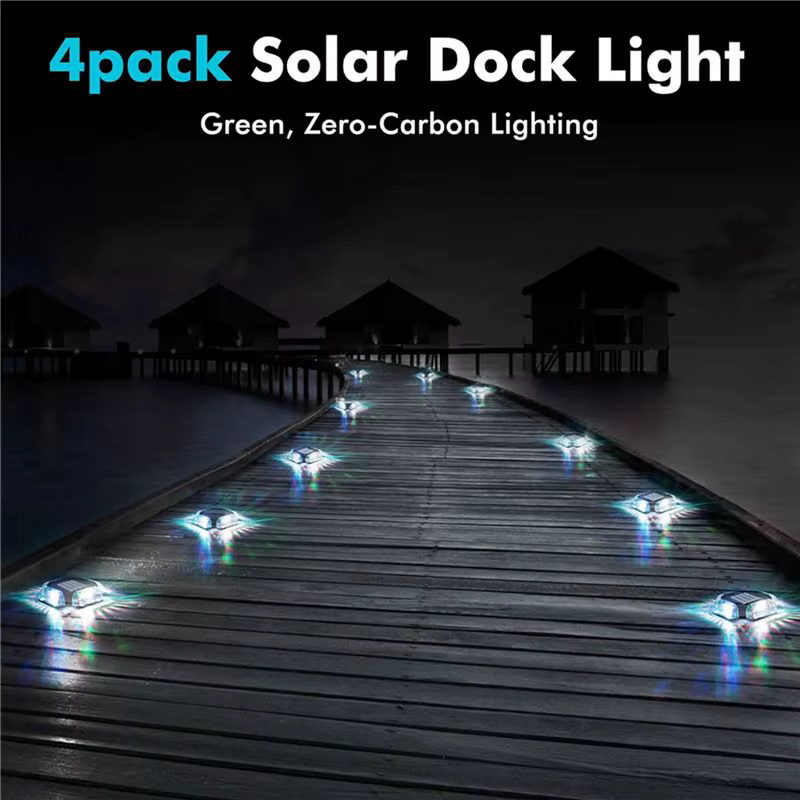8Pack Lampes solaires pour terrasse de piscine