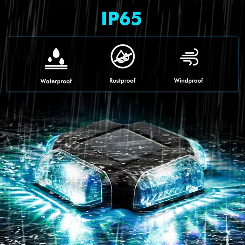 12Pack Lampes solaires pour terrasse de piscine