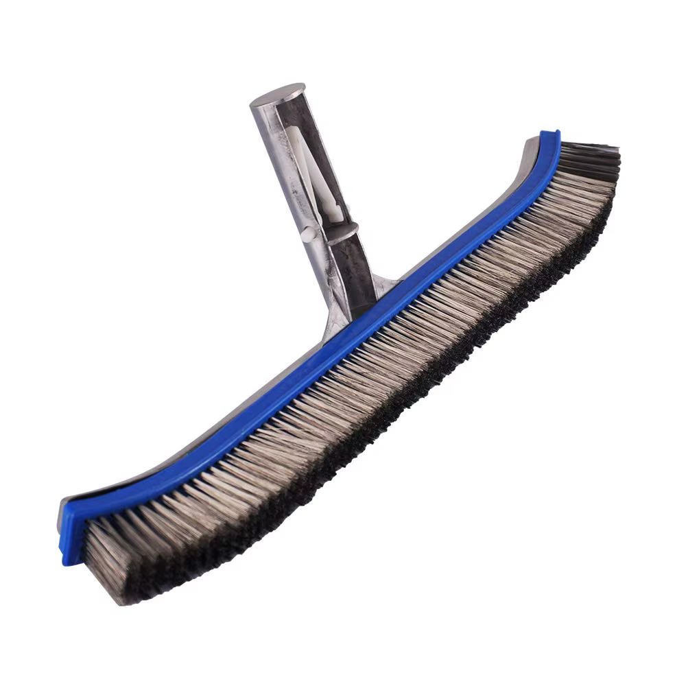 Brosse en acier pour piscine de 18 pouces