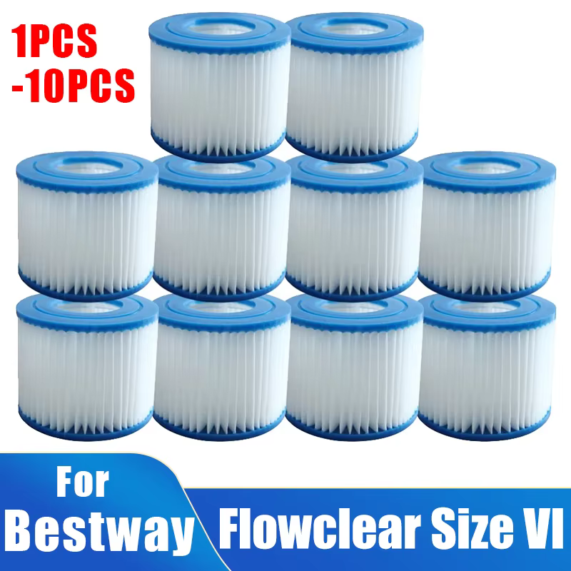 Filtre de piscine adapté à la cartouche filtrante Bestway Flowclear taille VI Lay-Z-Spa - Miami Vegas Palm Springs Paris