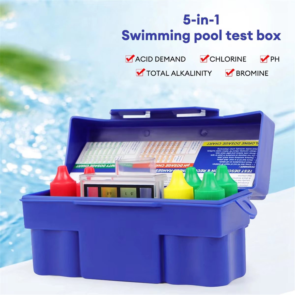 Boîte de Test d'eau de piscine