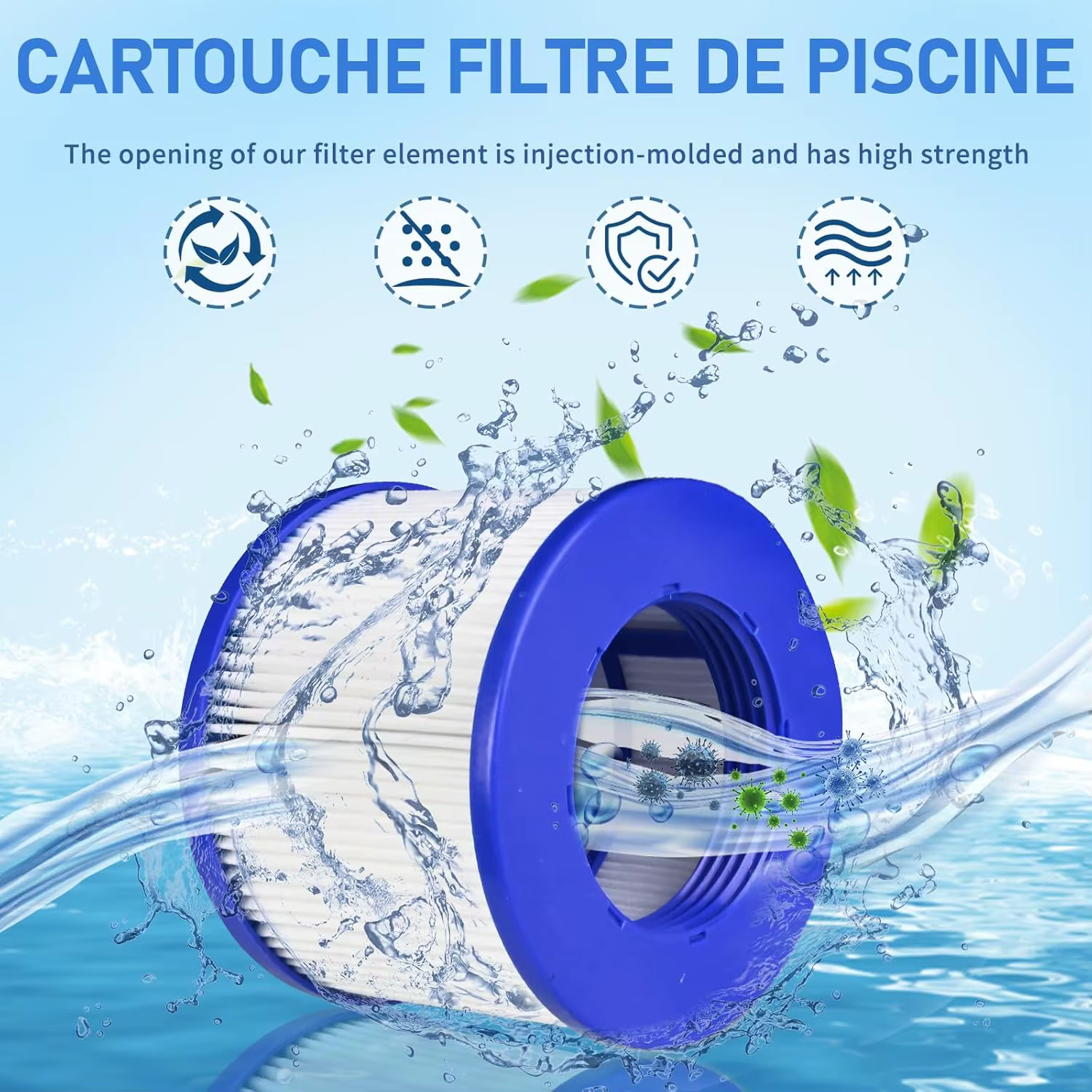 Filtres de piscine à cartouche pour Clever Spa