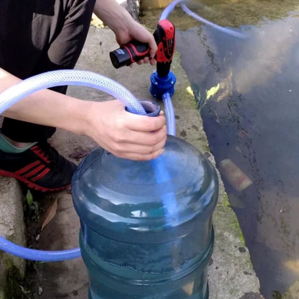 Petite pompe électrique auto-amorçante à tige ronde pour transfert de liquides