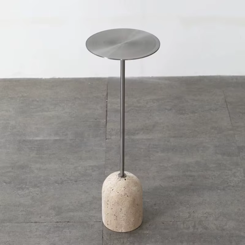 Tables basses en acier inoxydable, petite Table d'appoint pour salon, chambre à coucher, Mini Table ronde moderne, meubles de décoration nordique pour la maison
