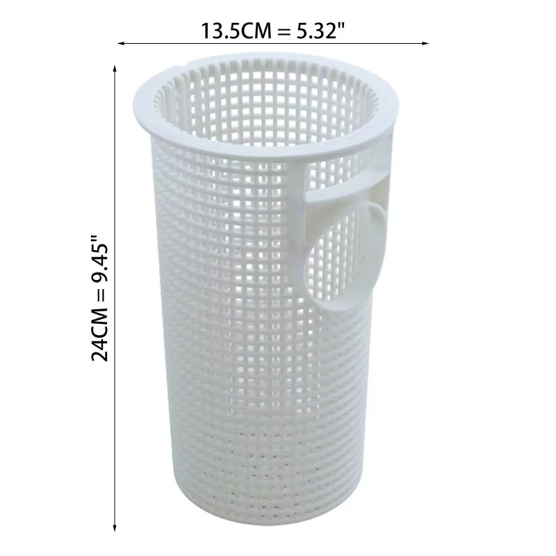 Panier de filtration blanc en ABS pour pompe de piscine