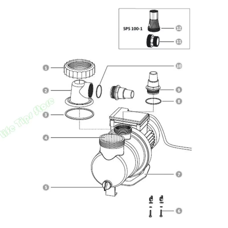 Adaptateur connexion pompe G5AB 32/38mm