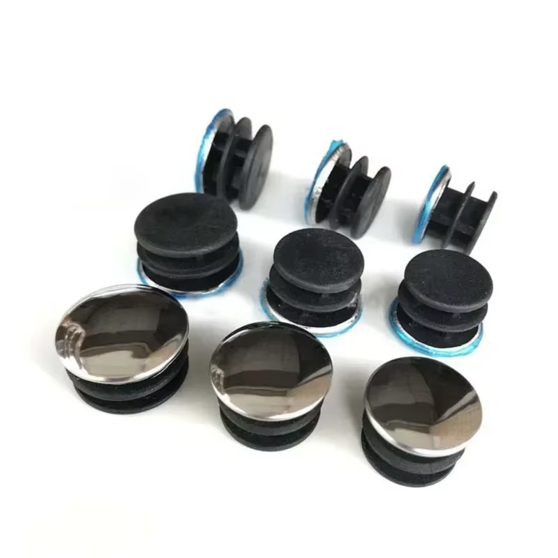Bouchons de tuyaux ronds en acier inoxydable, embouts d'obturation, bouchons d'insertion, accessoires de meubles, diamètre 16 20 22 25 40 50 60mm