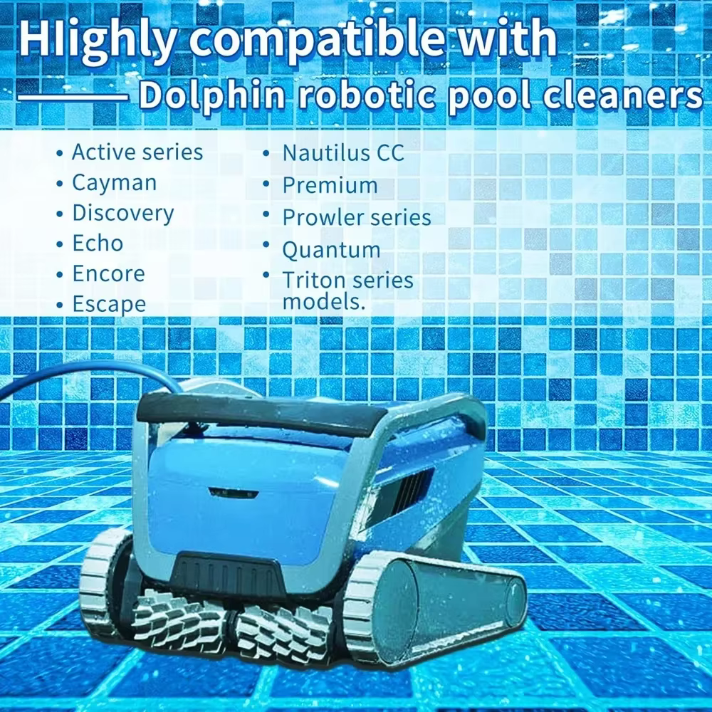 Lot de 2 voies grises pour nettoyeurs de piscine robotiques DolDave Maytronics