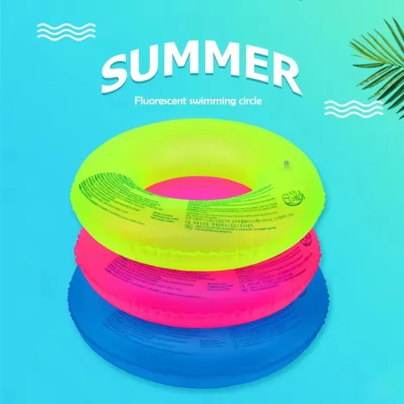 Jouets gonflables fluorescents pour piscine d'été