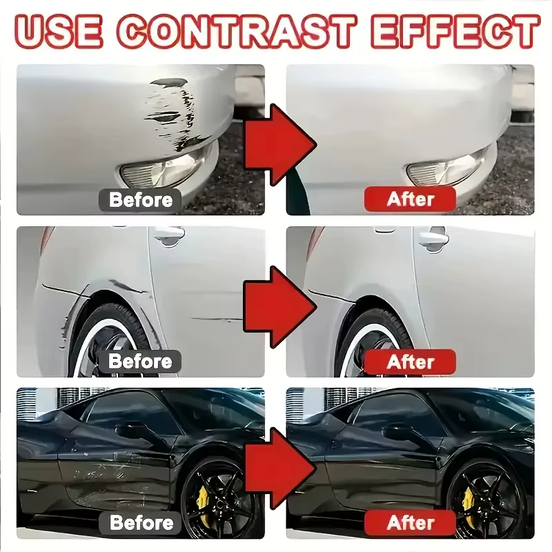 Réparation de la surface de peinture automobile - Remplissage des bosses et des rayures, lissage de la surface, séchage rapide, utilisé pour le remplissage des bosses de véhicules