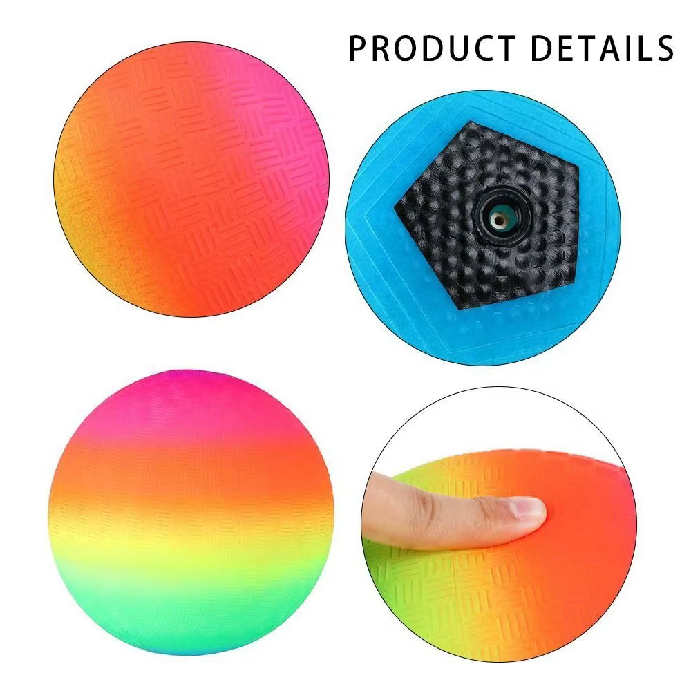 Ballons de jeu aquatiques gonflables en PVC pour l'été, la piscine, les fêtes de jardin, le football de plage et les jeux de football arc-en-ciel