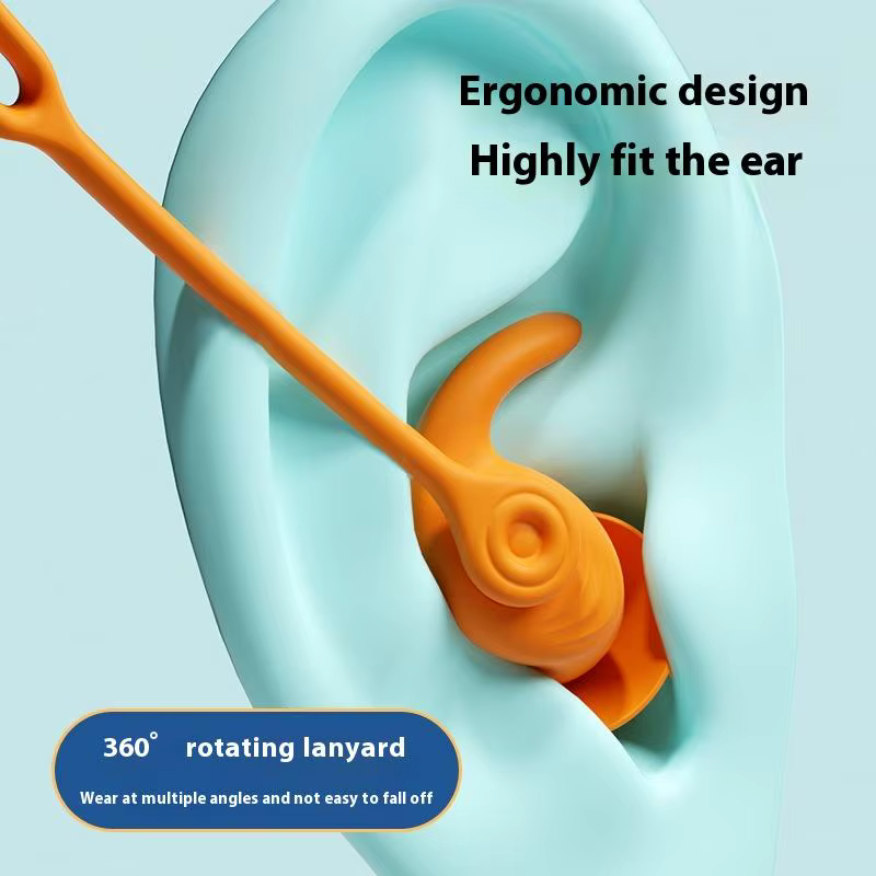 Bouchons d'oreille de natation avec corde en Silicone