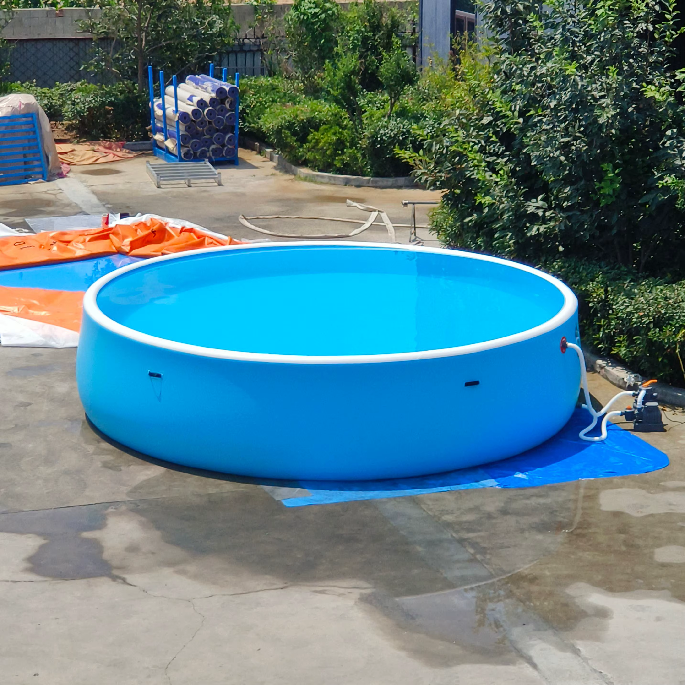 Piscine gonflable portable hors sol en PVC de haute qualité pour la baignade familiale en extérieur