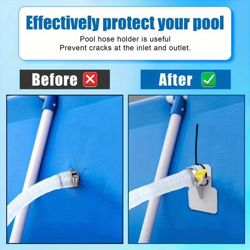 Support de tuyau de piscine 4 pièces - Empêche