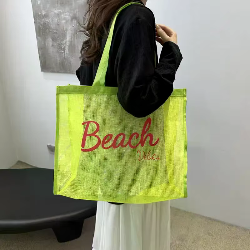 Grand sac en maille réutilisable pour femmes