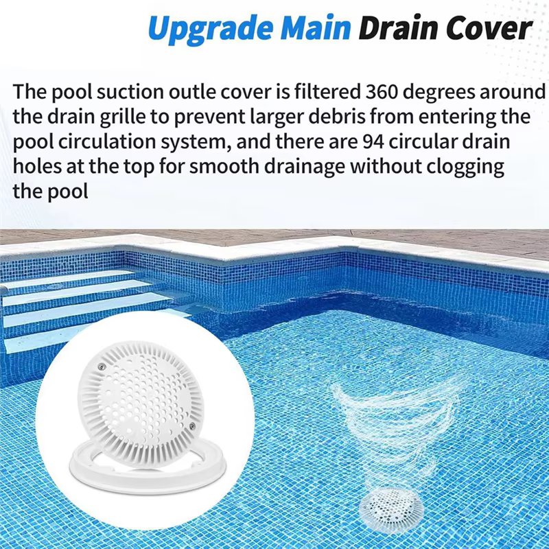 Kit de couvercle et de cadre de vidange de piscine au sol Y67A-WG1030AVPAK2