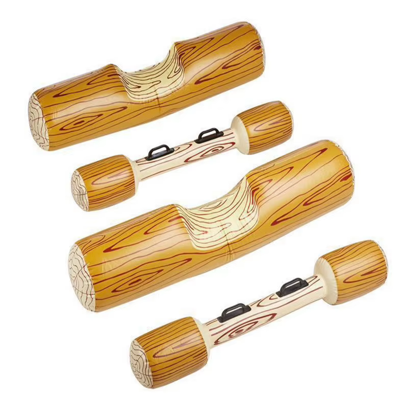 Ensemble de bâtons gonflables effet bois pour bataille aquatique