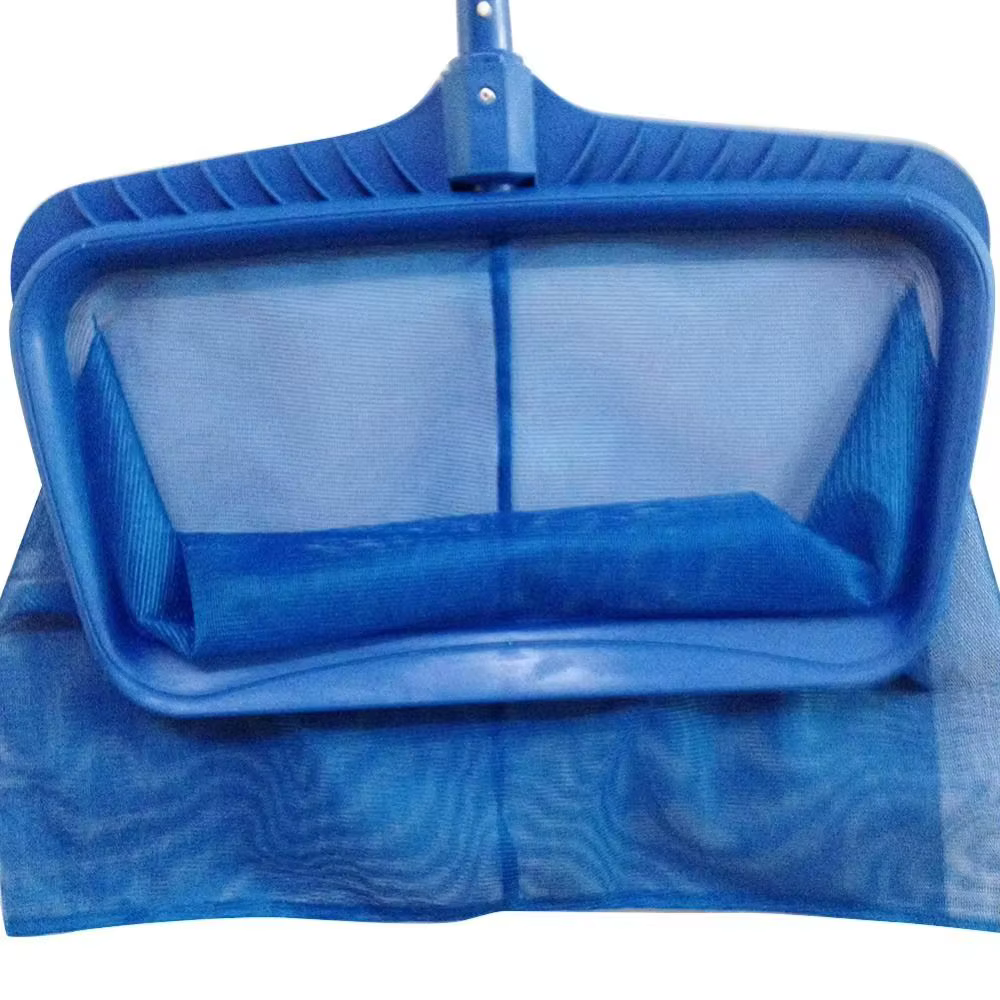 Épuisette de piscine grande capacité avec ramasse-éclats profond