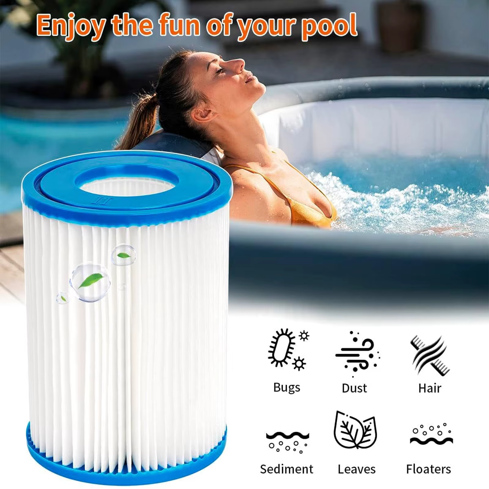 Élément filtrant pour pompe de piscine