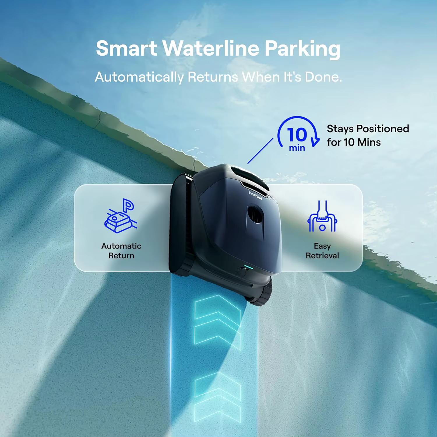 Robot aspirateur de piscine sans fil Beatbot Sora 10