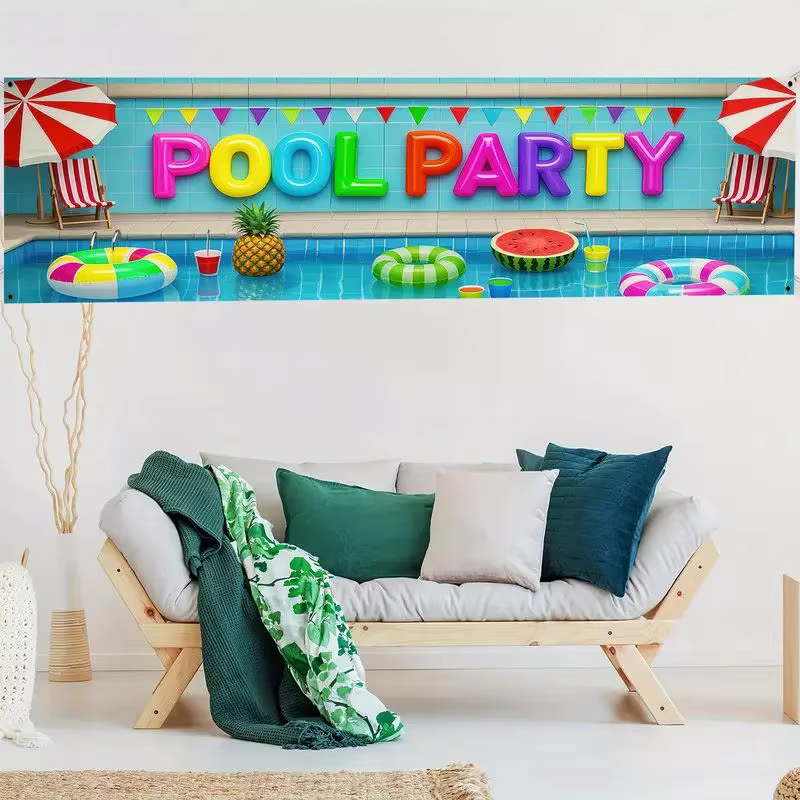 VIKAMA – bannière de fête de piscine