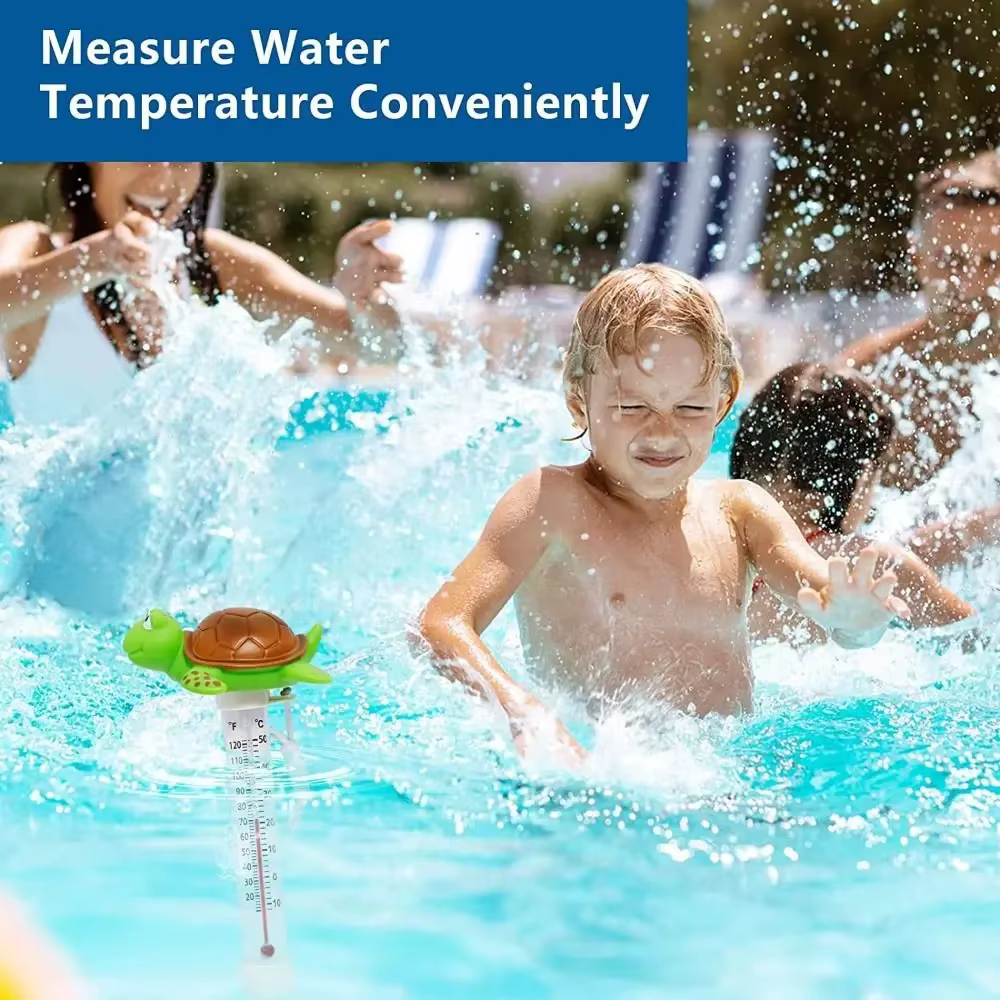 Nouveau thermomètre de piscine tortue
