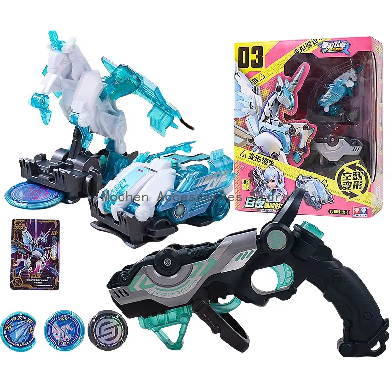 2025 Screechers Wild 5 Transformation robot déformation voiture ornements jeu cristal Code mystère rotation figurines d'action enfants jouets