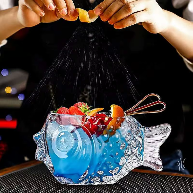 Verre à Cocktail en forme de poisson mignon