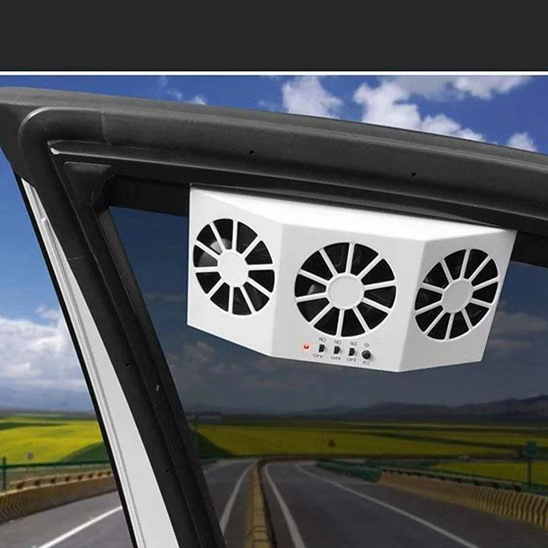 Système de refroidissement automobile, panneau solaire, ventilateur d'évacuation pour fenêtre de voiture, ventilateur de ventilation pour sortie d'air de voiture, échangeur de chaleur solaire
