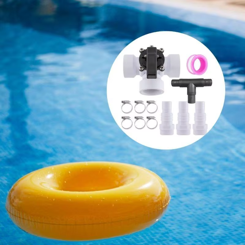 Ensemble d'adaptateurs vannes dérivation piscine ABS