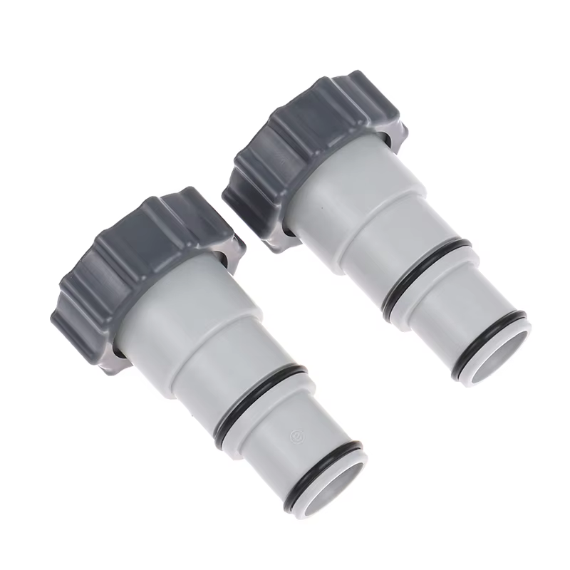 Adaptateur de Tuyau de Piscine avec Collier pour Pompe à Connexion Filetée Intex
