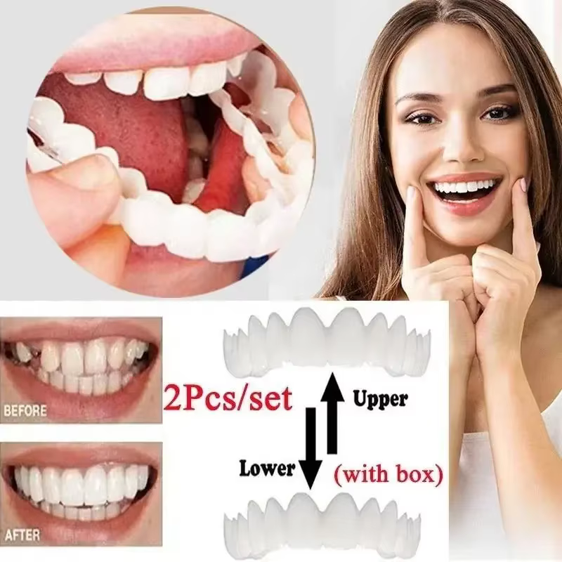 Solution temporaire pour la mauvaise haleine, placages dentaires réutilisables, sourire instantané, blanchiment, aide à réduire la mauvaise haleine H2931