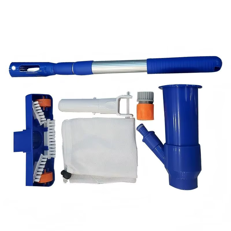 Aspirateur de piscine portable 40 pouces avec brosse pour le nettoyage des étangs et des spas