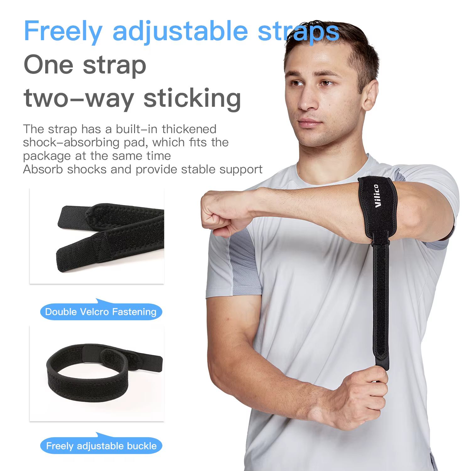 Sangle de coude de Tennis, 1 pièce, pour tendinite, douleurs articulaires, Support de coude réglable pour salle de sport, basket-ball, Tennis, Golf, protecteur de coude