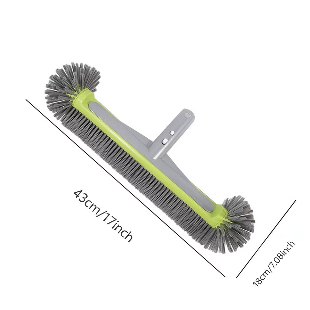Tête de brosse de piscine en aluminium robuste de 17.5 pouces