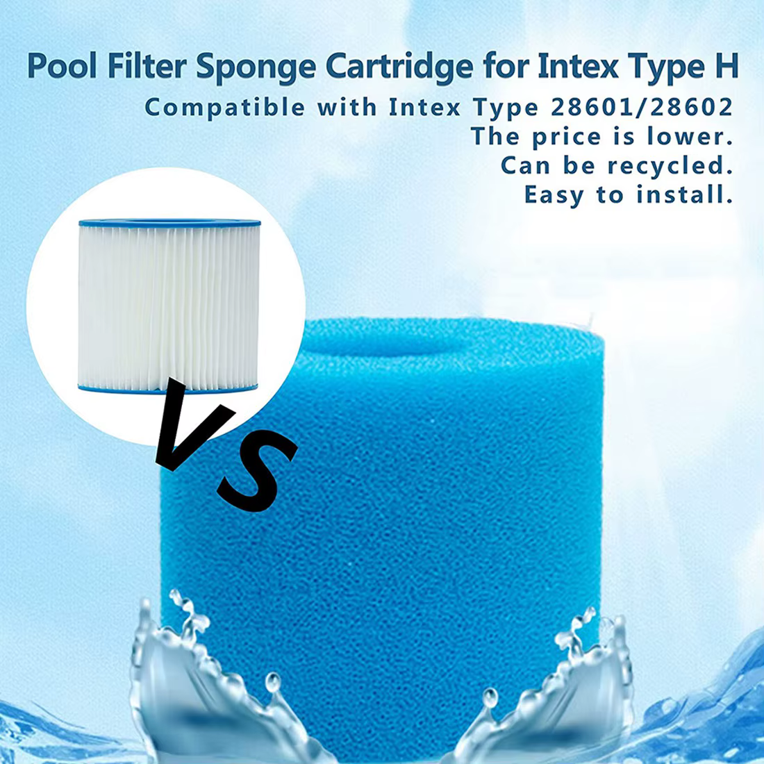 Cartouche filtrante de piscine pour Type H