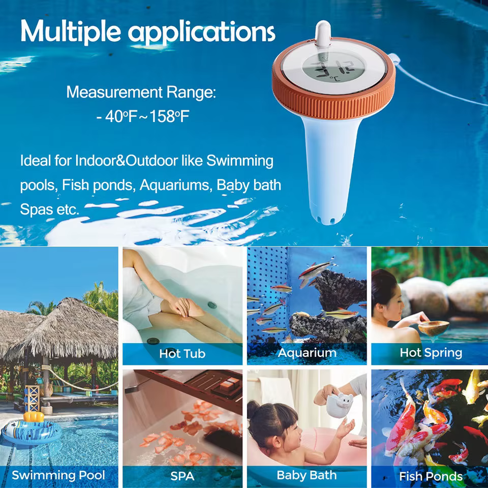 Thermomètre de piscine sans fil
