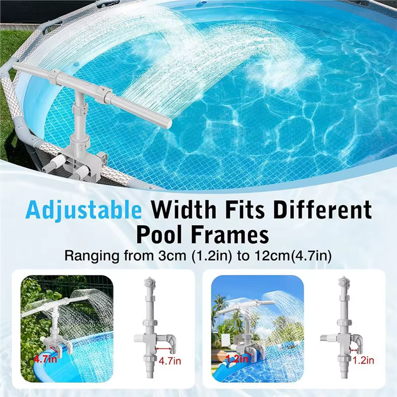 Fontaines à double cascade pour piscine hors sol