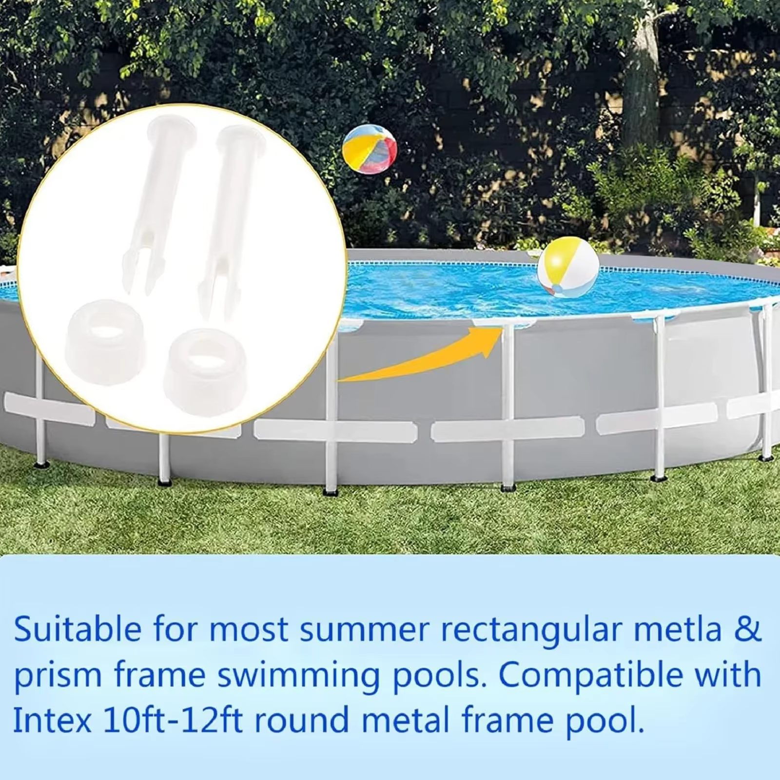 Exacpilles de joint de piscine en plastique et joints en caoutchouc
