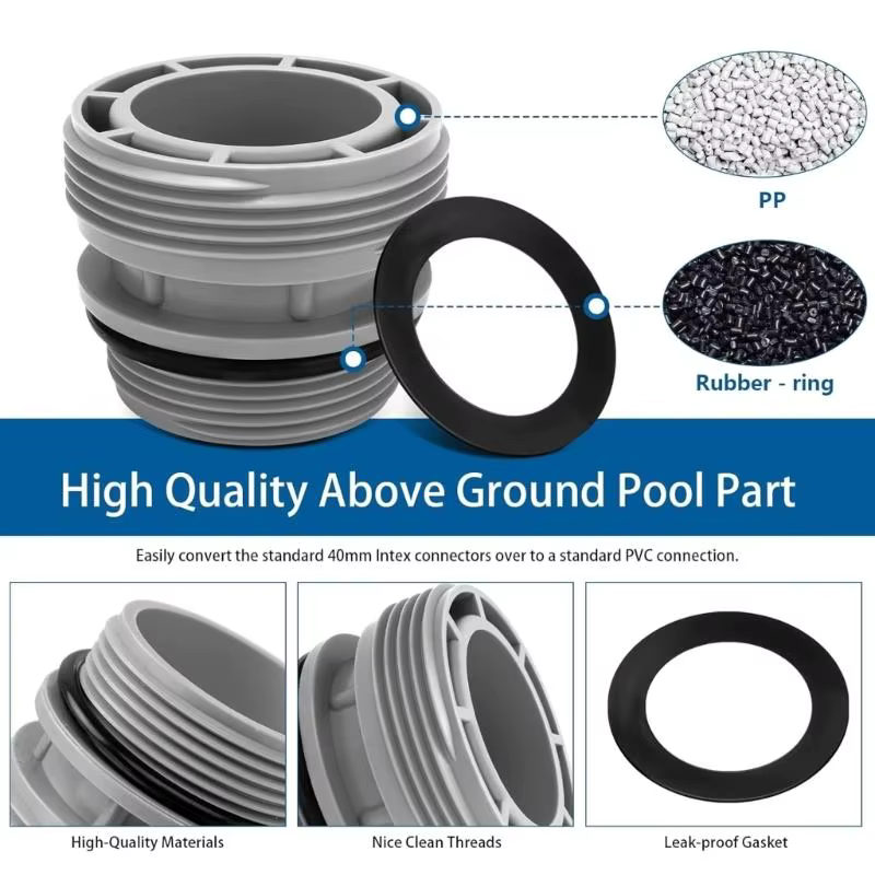 Conversion tuyau piscine 652F, convertisseur tuyau piscine hors étanche