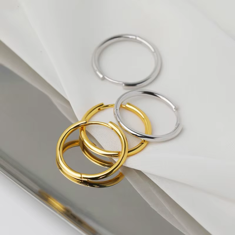 Boucles d'oreilles unisexes en acier inoxydable, 1 paire, plusieurs Types, couleur noir or, pour femmes et hommes, Punk gothique, Piercing, fausses boucles d'oreilles, bijoux