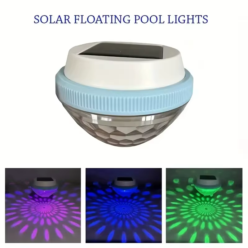 Lumière solaire flottante pour piscine
