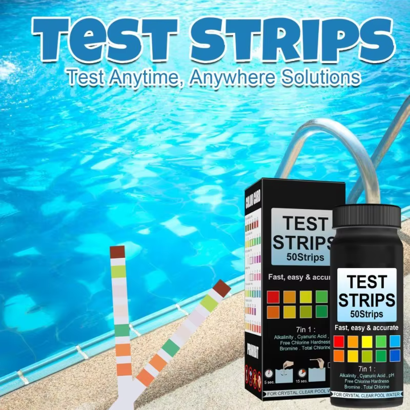 Bandelettes de test d'eau de piscine 7 en 1
